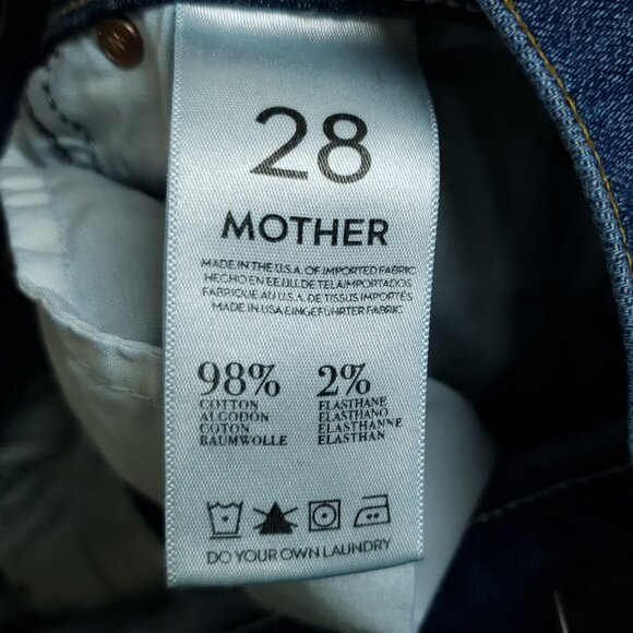 MOTHER Denim The Runaway Flare Low Rise Jeans in Flowers from the Storm Size 30 - Picture 6 of 11